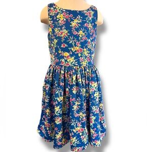 Polo Ralph Lauren Girls Size 12 Sunday Dress Preppy Twirl  Summer Party Dress